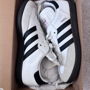 Adidas Samba White and Black Sneakers (Men’s)